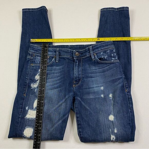 Sinclair Skinny Jeans Women's 28 Distressed Denim Mid Rise Stretch - Picture 5 of 11
